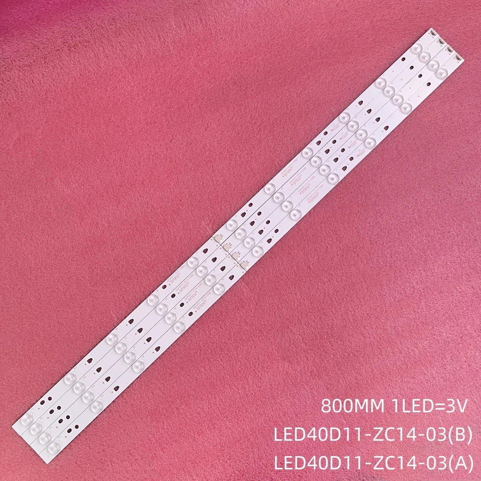 Strip lampu latar LED lampu TV untuk LED40D11-ZC14-03(A) LED40D11-01(A) LSC400HN02 LSC400HM06-8 lele40d8810