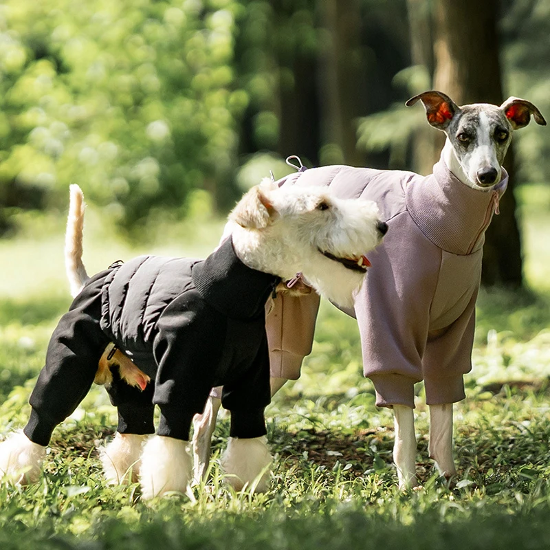 

Dog Outdoor Cold Proof Clothing Warm Sports Pet Clothing For Dog Autumn Winter Keep Warm Four LegDog Full Pack Cotton Jacket