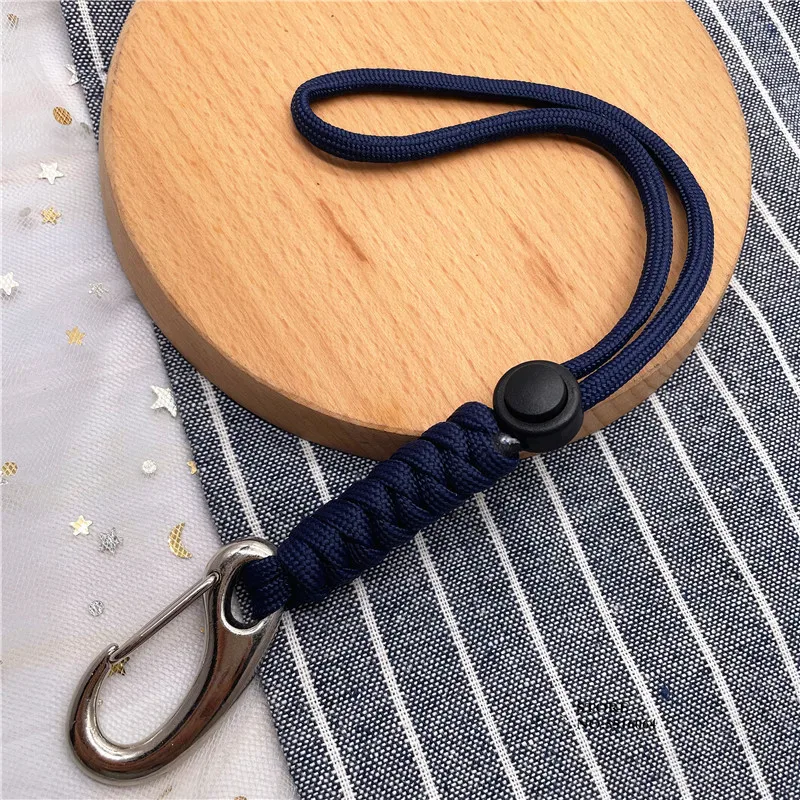 Handmade Men Women Paracord Phone Lanyard Snake Knot Keychain Camping Emergency Rope Mulyiple Use Lanyard For EDC Knife Key