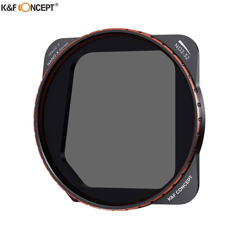 K & F Konsep Variabel ND2-ND32 (1-5 Berhenti) ND Filter untuk DJI Mavic 3 Tahan Air Gores dengan 28 Lapisan Multi-lapisan