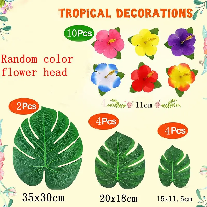 5/10/20 Stück 11 cm große künstliche Hibiskusblüten aus Seide für Hawaii-Sommerpartys, Tischdekoration für Zuhause, Hochzeiten und Partys – Detail 8