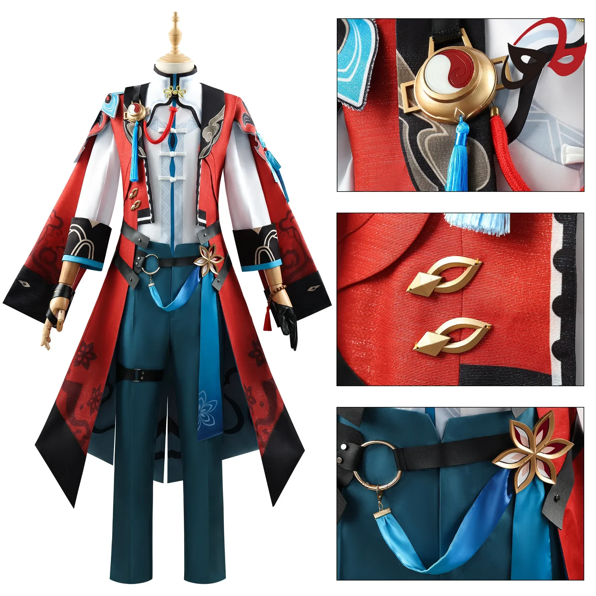 Honkai Star Rail Jiao Qiu Cosplay Costume Tail Wig Set Anime Role Play Carnival Party Comic Animation Suits for Gaming Fans - Image 2