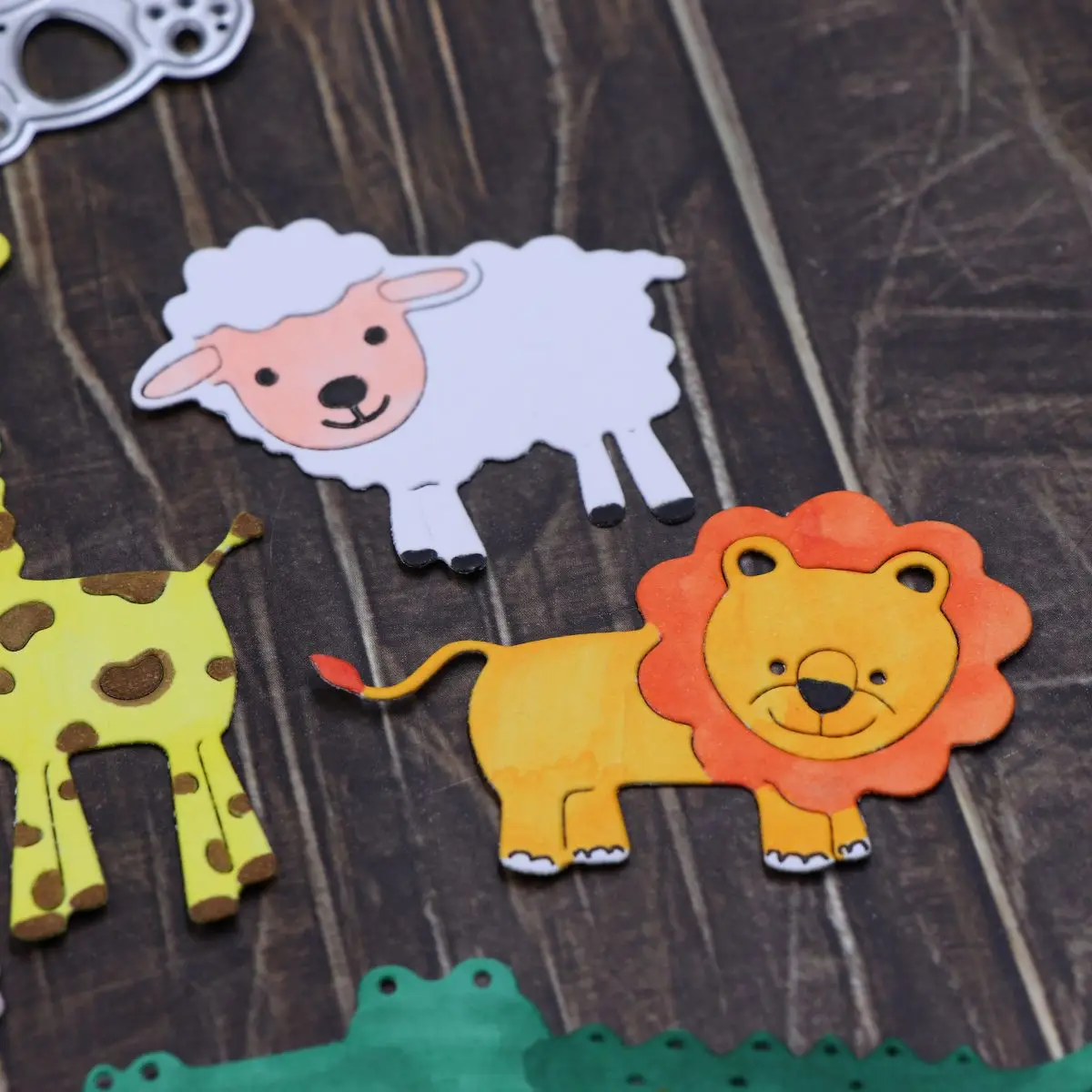 Zwierzęta Zoo metalowe matryce do scrapbookingu wytłaczanie DIY ręczny nóż dekoracja do albumu na zdjęcia forma nowe szablony do rękodzieła