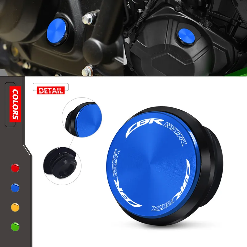 

Motorcycle cbr650r cbr650f Engine Oil Filler Cup Plug Cover Cap Screw For CBR650R 2019-2025 CBR650F CBR 2013-2025 Accessories