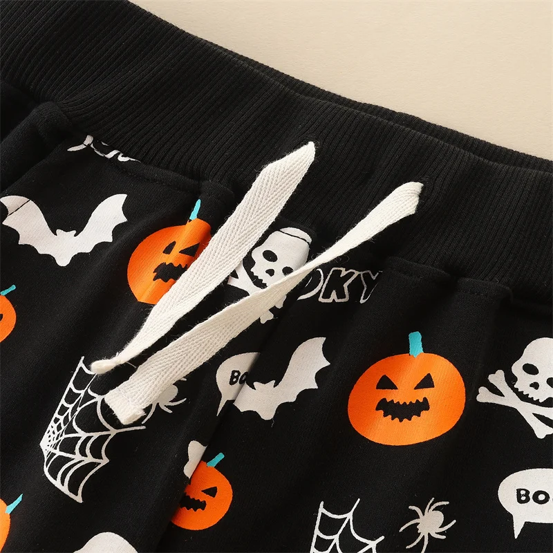 Jumping Meters 2-7T Hallowween Boys Sweatpants Girls Pants Full Length Children\'s Clothes Drawstring Kids Trousers