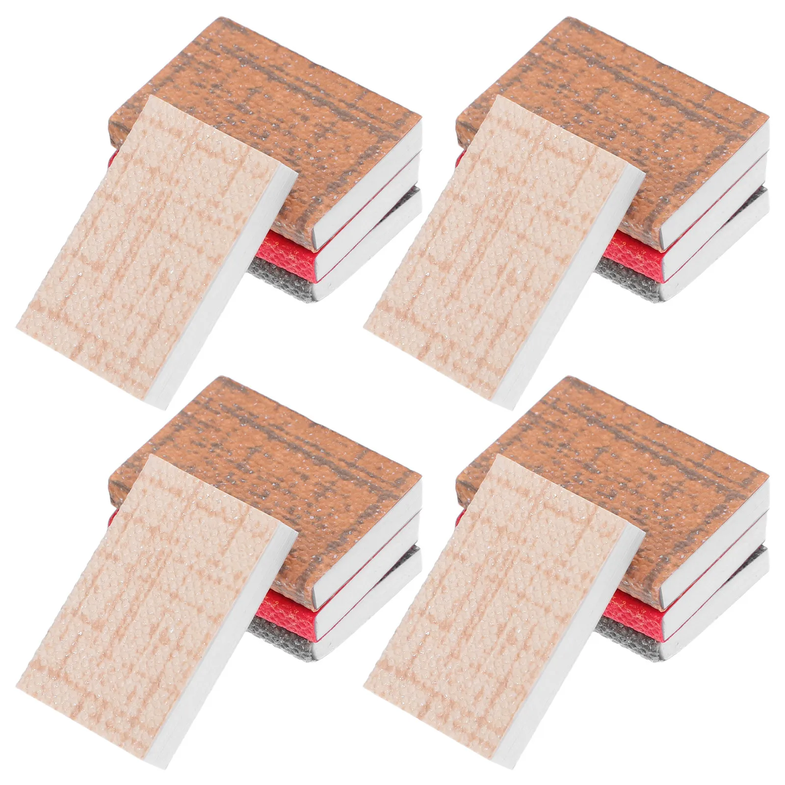 

Набор из 16 миниатюрных книг в масштабе 1:12, пустые открывающиеся миниатюрные книги для кабинета, библиотеки, аксессуары для кукольного домика, коллекция миниатюрных книг