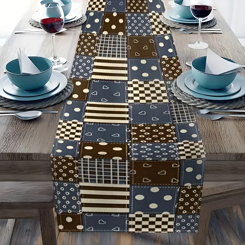 

VIKAMA богемная винтажная скатерть с геометрическим узором, можно стирать в машине, украшение столешницы