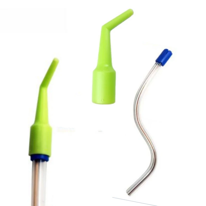 10Pcs Dentistry Disposable Suction Tip Conversion Head Bend Saliva Ejector Tube Oral Cavity Fluid Aspirator Pipe