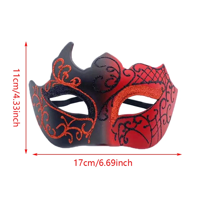 Retro Geschilderd Half Gezicht Maskerade Masker Voor Vrouwen En Mannen Venetië Masker Halloween Kostuum Accessoires Cosplay Party Props