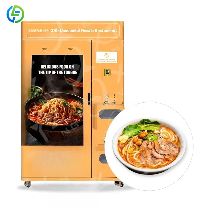 Vending Machine Automatic Hot Food Ramen Instant Cup Noodle Ramen Noodle Cooking Vending Machine with Hot Water Customized