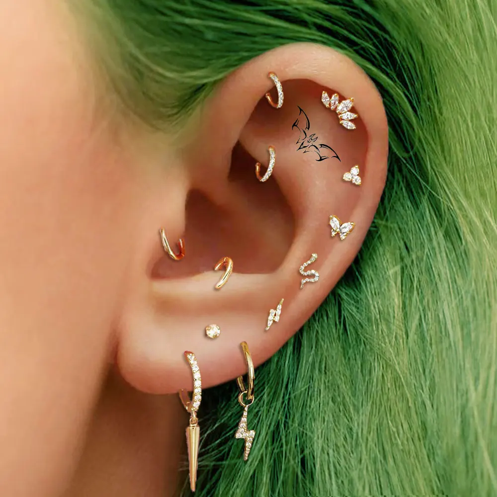 Tragus Helix Rook P…