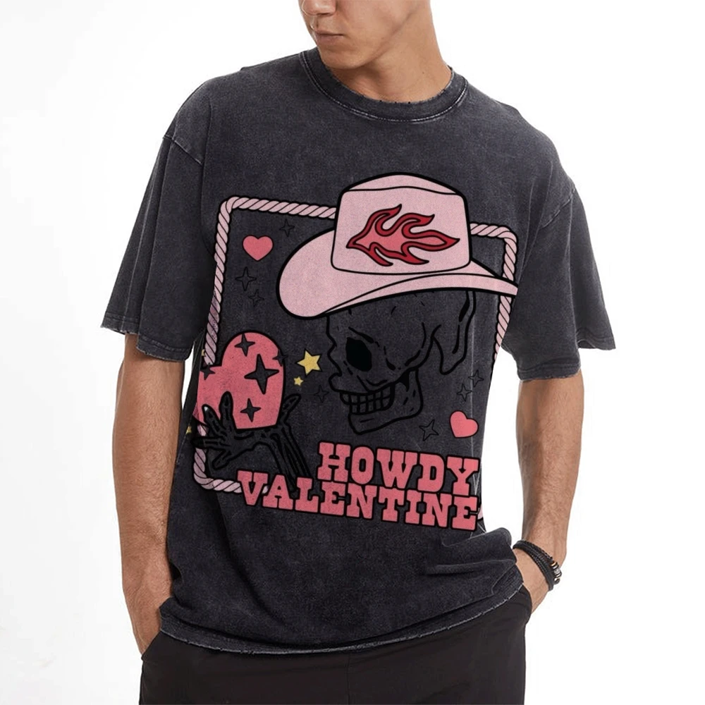 Luxury Brand Vintage Washed Short Sleeve Tees Harajuku Casual Cotton T-shirt Graphic Tops Washed Hip Hop T-shirts Streetwear