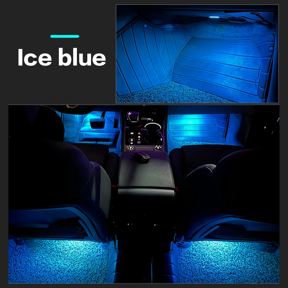 LED Auto Innen Atmosphäre Lampe Fußraum Licht Dekoration Zubehör Für AUDI A1 A4 B7 B8 B9 A5 A6 C6 C7 A7 A8 TT Q3 Q5 Q7 Q8 – Detail 10