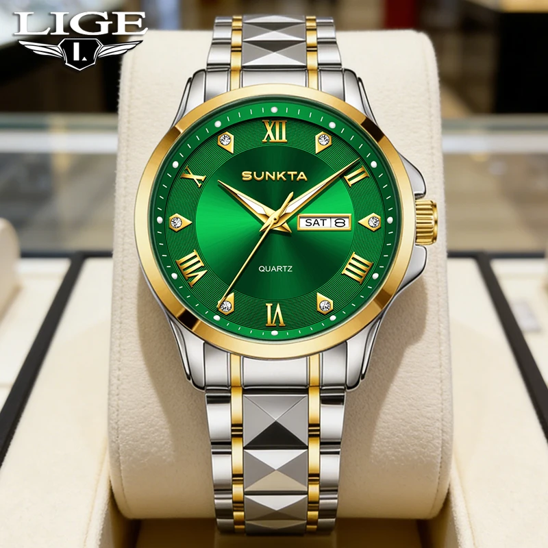 

Новые модные женские часы SUNKTA, элегантные роскошные кварцевые наручные часы, водонепроницаемые на 30 м, светящиеся стальные часы, подарок для женщин, Reloj Mujer