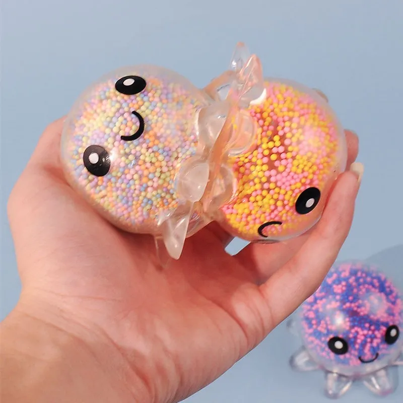 

New 1 Pc Glowing Light Squid Vent Ball Squeeze Toys Antistress Bubble Octopus Ball Decompression Stress Relief Toys Gift