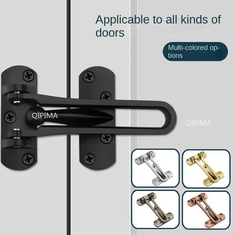 Wooden Door Latch Door Buckle Furniture Hardware Large Thick Buckle Anti-theft Chain Hotel Interior Door Safety Lock