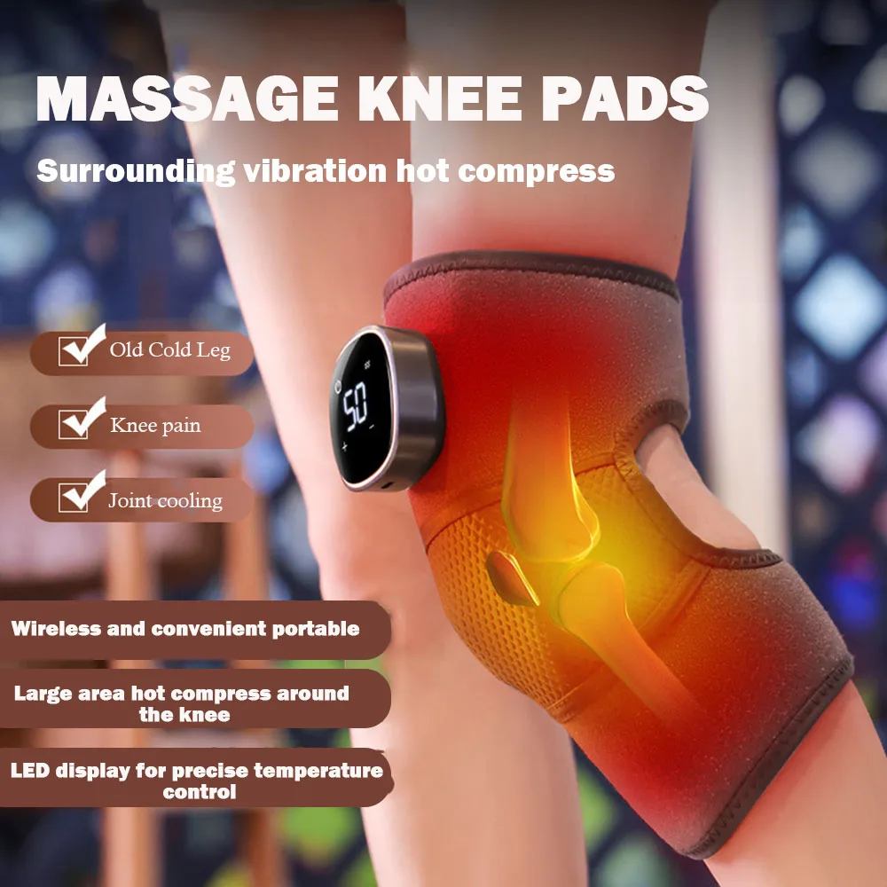 

Universal Eletric Heated Kneepad Pain Relief Knee Heating Massage Wrap For Women Men