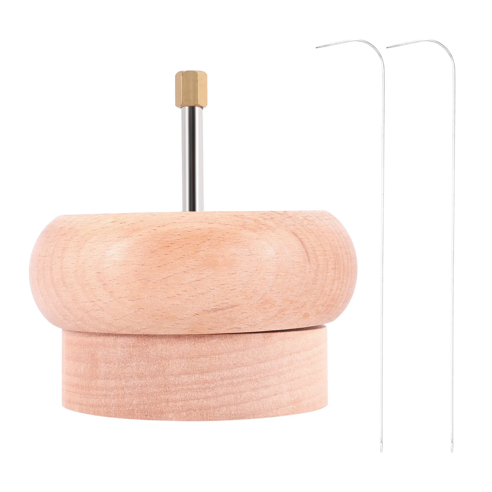 DIY Making Bead Spinner Holder Gem Workshop Wooden Crafting Project Stringing with Big Eye Needle Gifts HOT