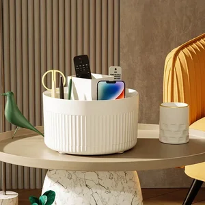 360 ° rotation makeup storage box, desktop organizer, cosmetic brush support, lipstick, eyebrow pencils, jewelry container Main Sales Makeup Support - №6