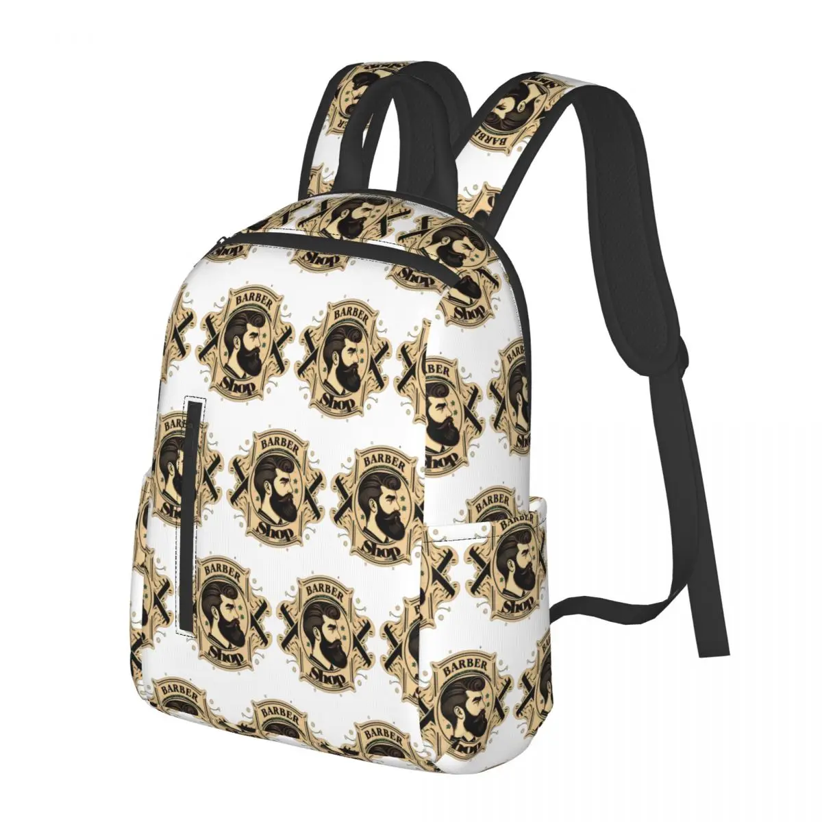 

Barber Shop Sign Student Backpack School Bag Hiking Travel Daypack for Men Women Fashion Bookbag Shoulder Bags