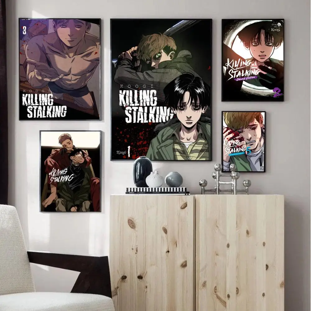 Anime Killing Stalking DIY Sticky Poster Whitepaper Prints Posters Artwork Vintage Decorative Painting