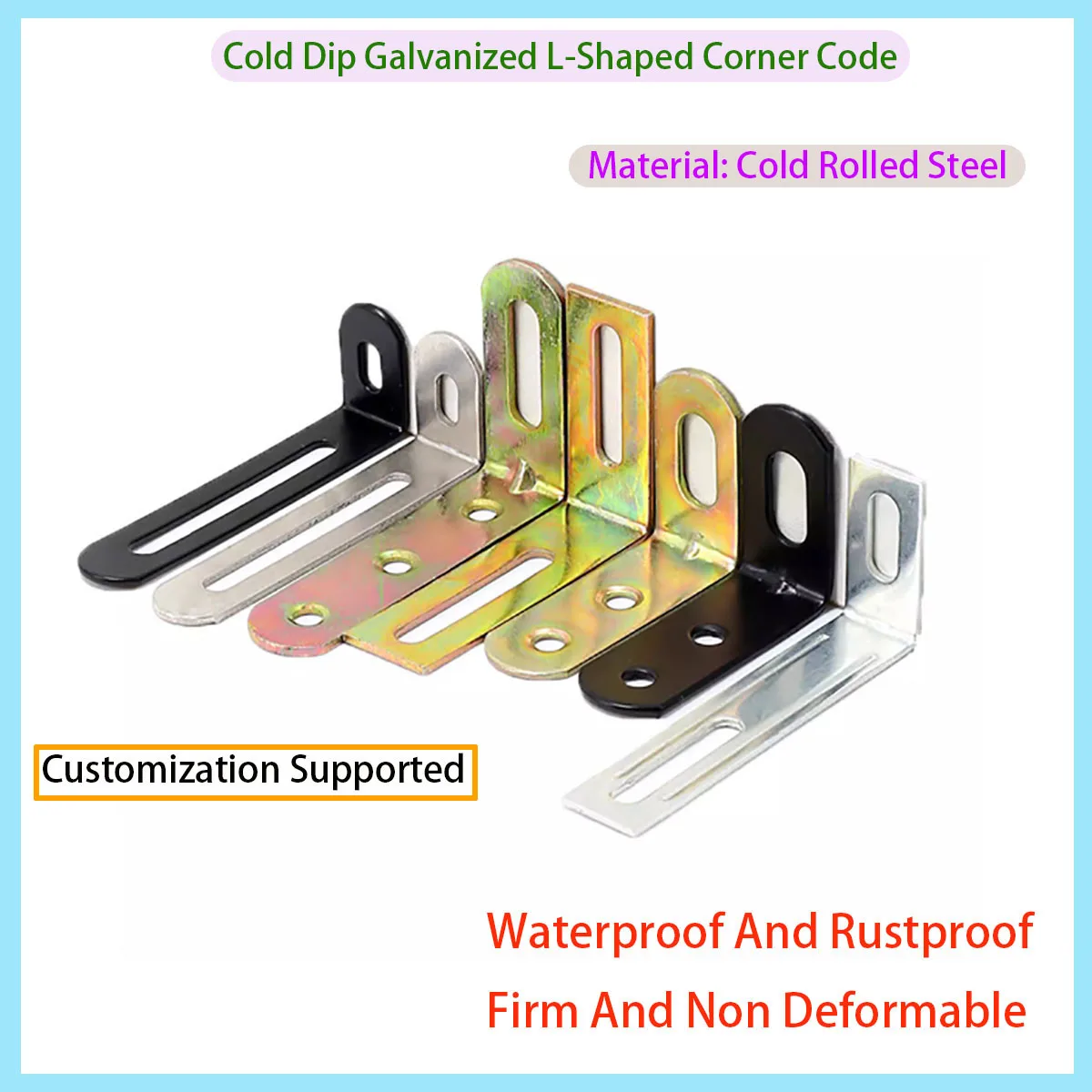 

Adjustable Right Angle Code Bracket, Furniture Board Connector, Metal L-shaped Angle Bracket Accessory