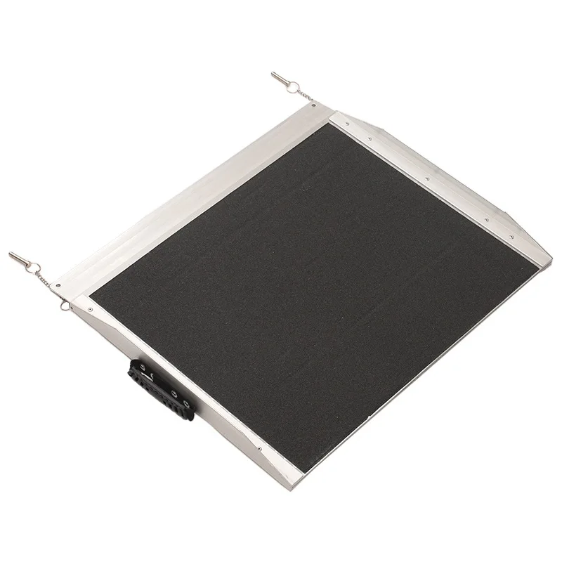 Stair Step Ramp Board Barrier-Free Ramp Wheelchair Cart Step-Up Loading Aluminum Alloy Ramp Channel Board
