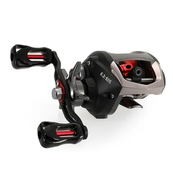 Lixada 12+1 Ball Bearings Baitcasting Reel Fishing Fly High Speed Fishing Reel with Magnetic Brake System