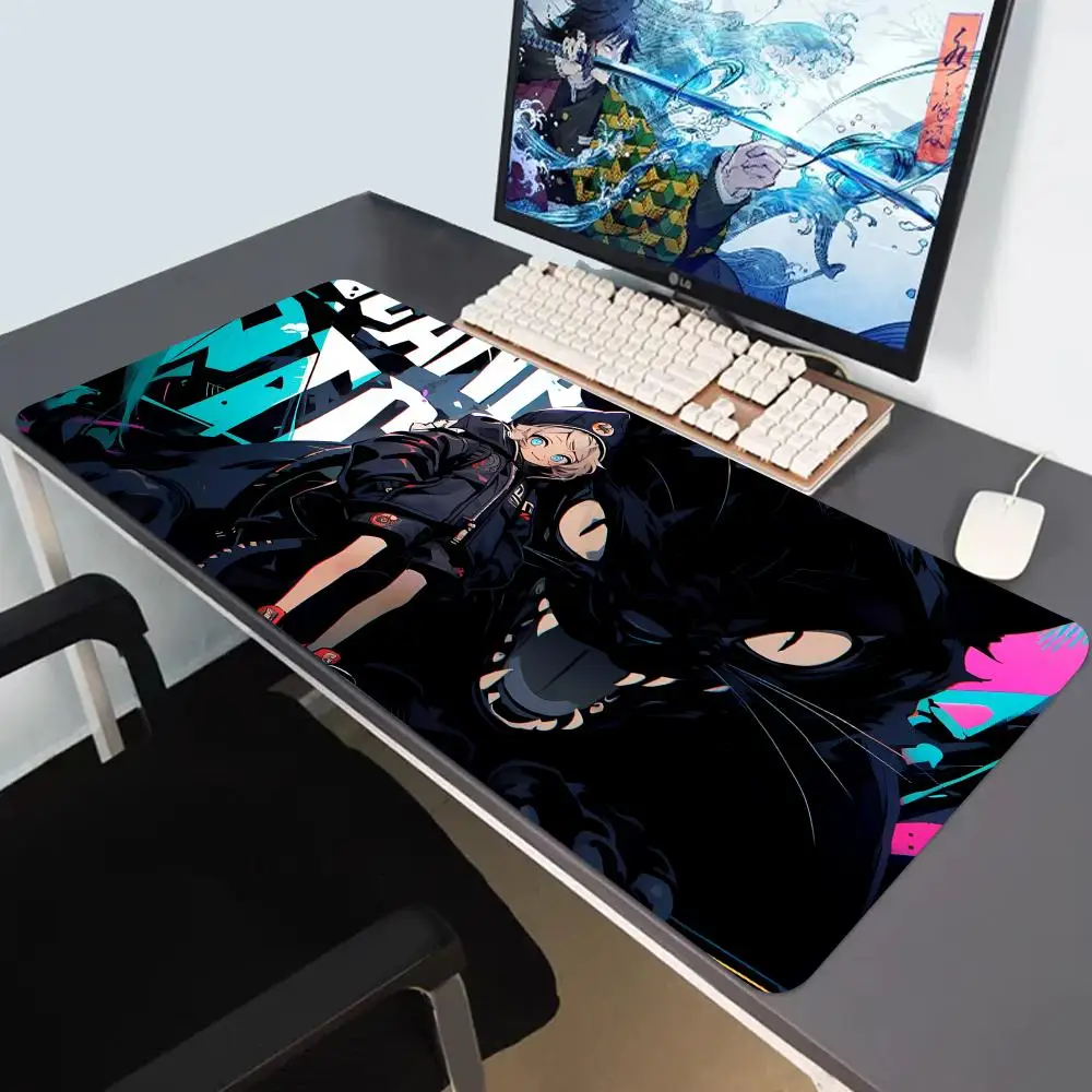 Black Cat Clouds Mouse Pad accessori da gioco Office Gamer Keyboard Desk Mat Laptop antiscivolo Large Rubber Kawaii Pink Mousepad