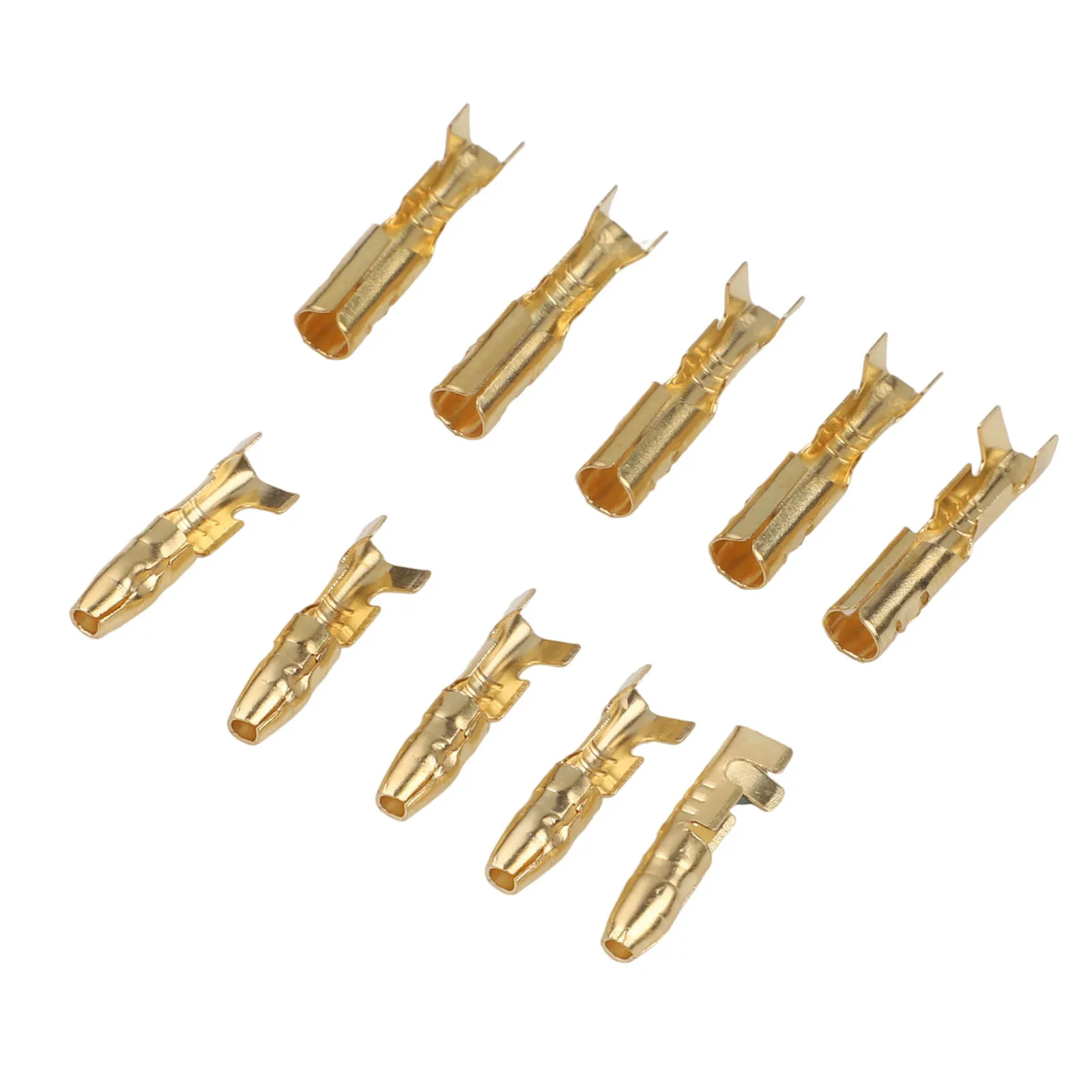 120PCS Brass Male Female Wire Terminal Connectors for Motorcycle Car Boats with Plastic Storage Box and Covers