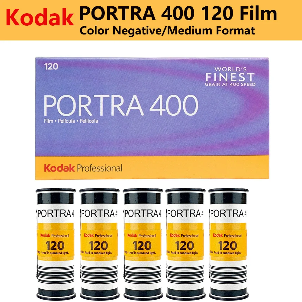 1/3/5 Roll Original Kodak PORTRA400 Turret 120 Professional Color Negative Film Film Outdoor Portrait Fine Grain Color Film