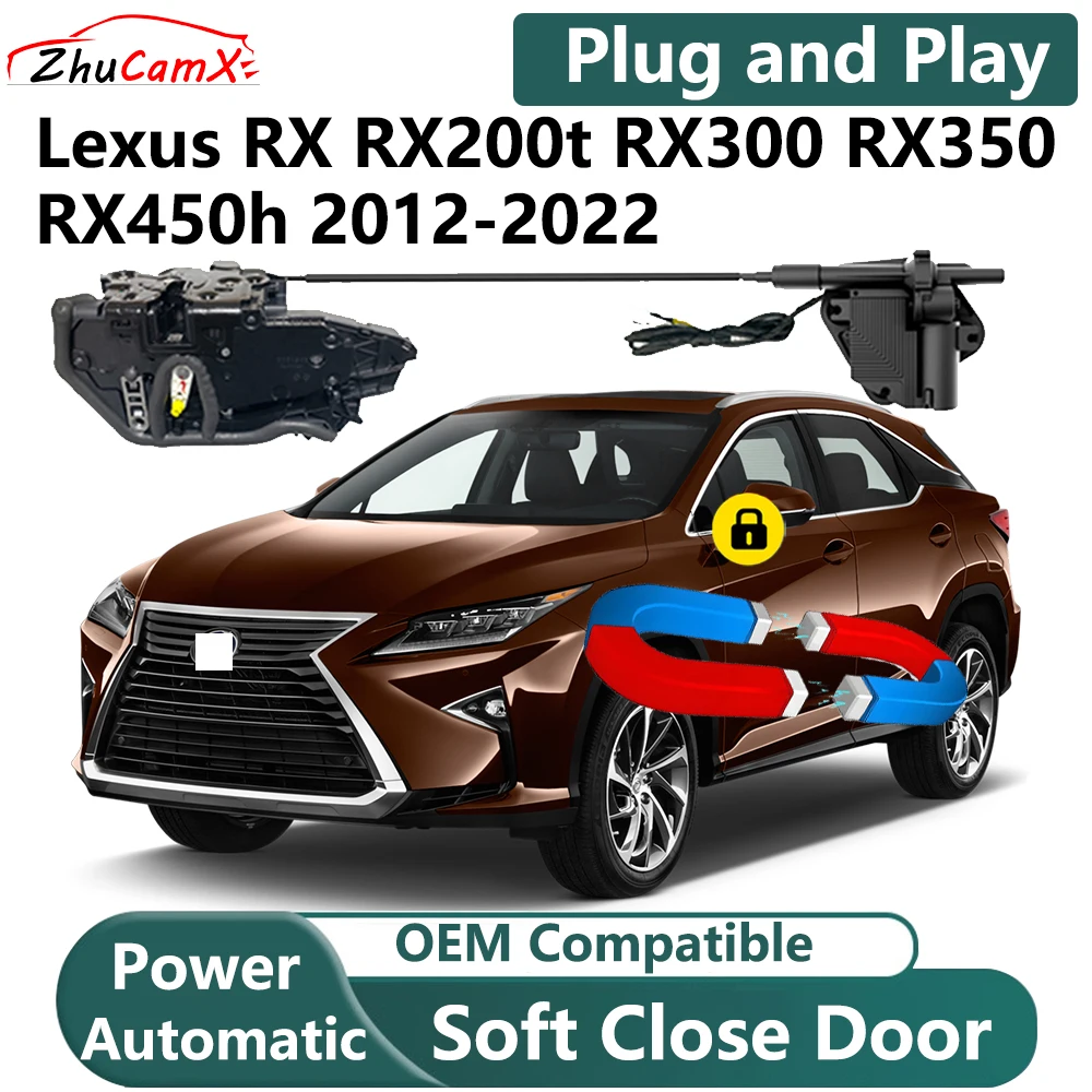 ZhuCamX for Lexus RX RX200t RX300 RX350 RX450h 2012-2022 Car Electric Soft Close Door System Power Closing Door Latch Lock