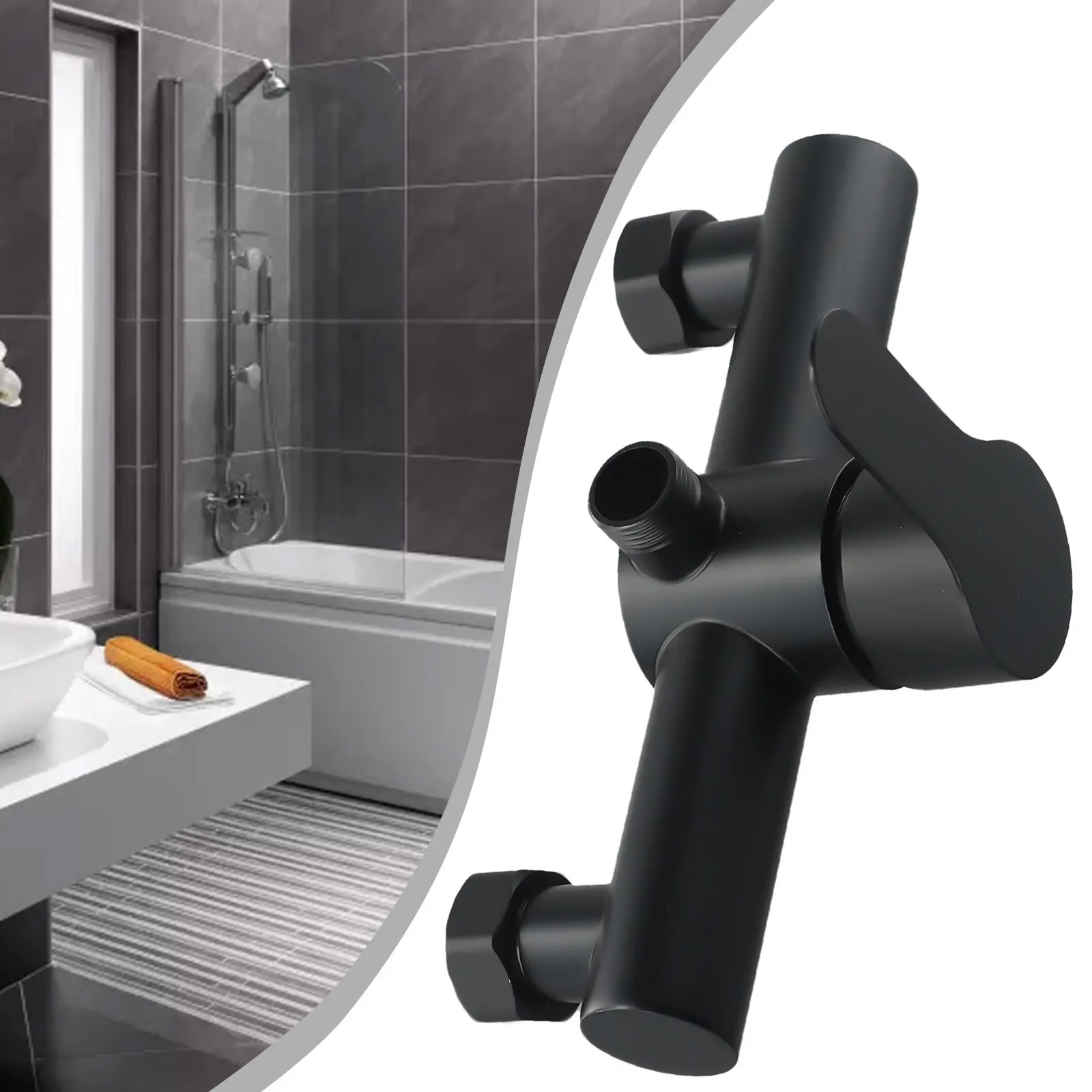 

Parts Shower Faucet 1Pcs 304 Stainless Steel Black Hot Cold Water Regulator Lifting Type Wall-mounted Brand New