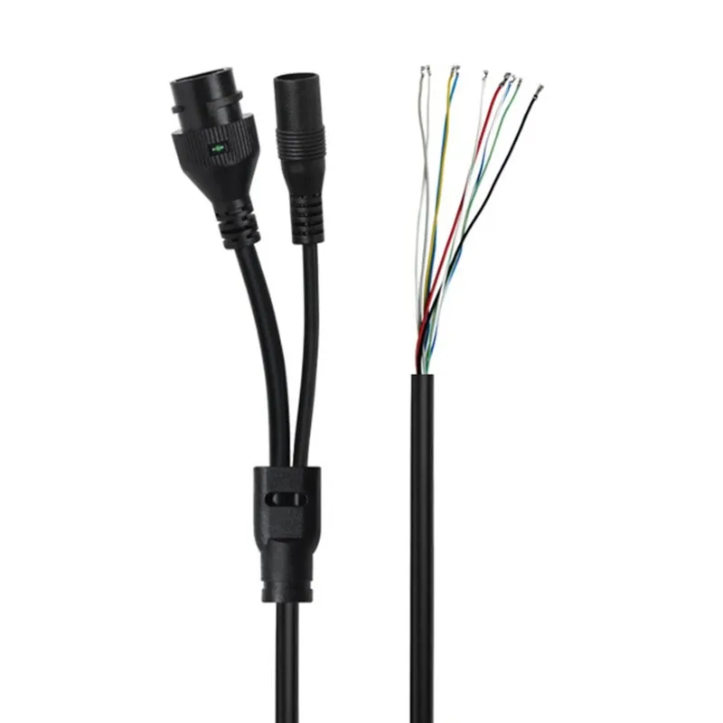 a93phot-cabo-de-seguranca-a-prova-d'Agua-9-vias-rj45-dc-para-camera-linha-de-transmissao-de-video-ipc