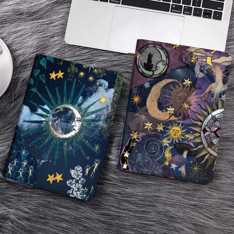 

Celestial Moon Star Art Tablet Case For Samsung Tab Galaxy S6 S11 A A7 A8 A9 A11 10.1 10.4 10.5 Plus Lite Gift