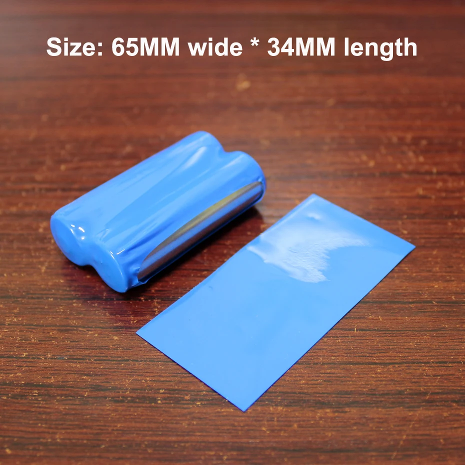 100pcs/lot 14500 battery film sleeve PVC heat shrinkable sleeve Battery sheath insulation shrink film tube