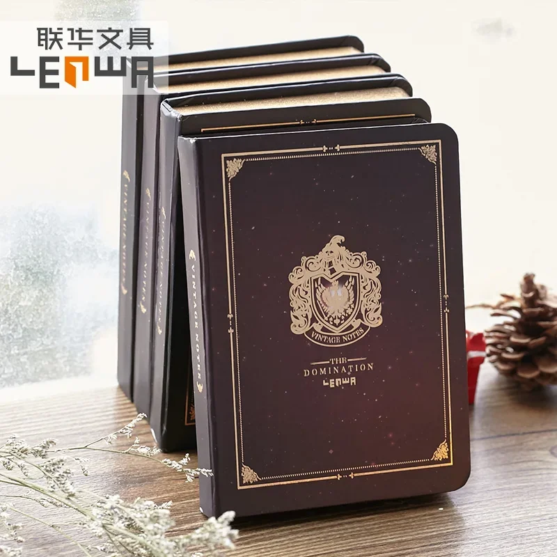 LENWA rétro Notes série bureau cahier Surface dure bloc-Notes Portable Mini-moulin or 1 pièces