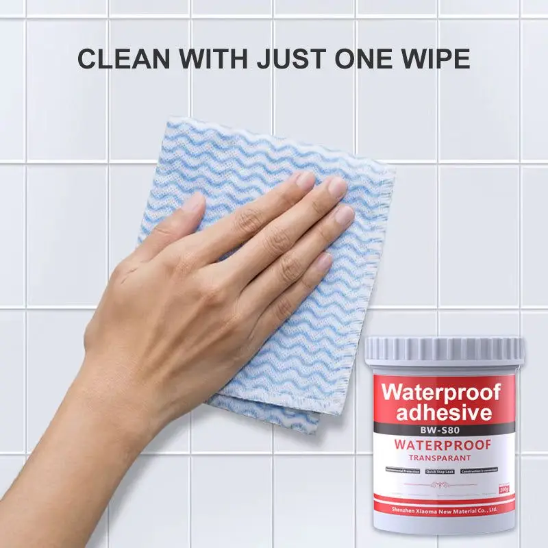 Transparent Waterproof Sealant Fill Seams Cracks Prevent Leakage High Elasticity Flexibility Durable Long Lasting Glue