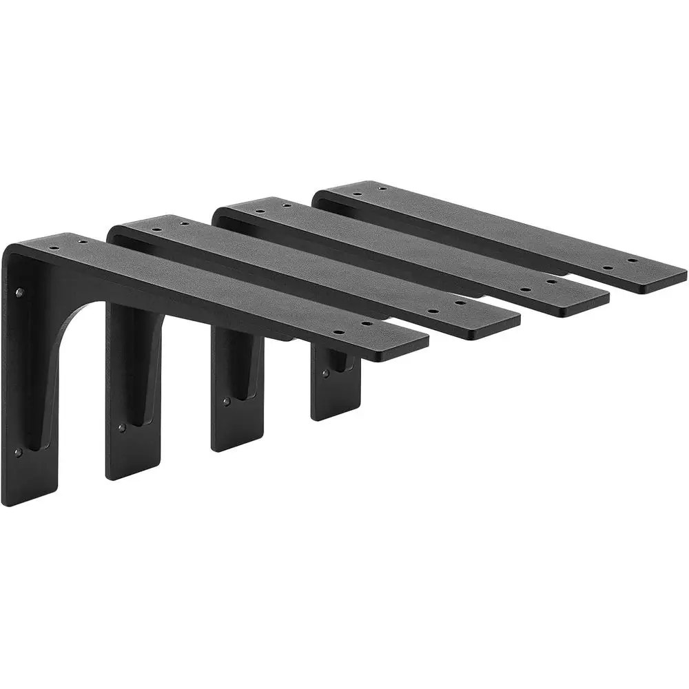 

Кронштейн для полок 10x6 дюймов, L-образные кронштейны, максимальная нагрузка 300 фунтов, высокопрочный кронштейн из металлического сплава, высокопрочная монтажная фурнитура