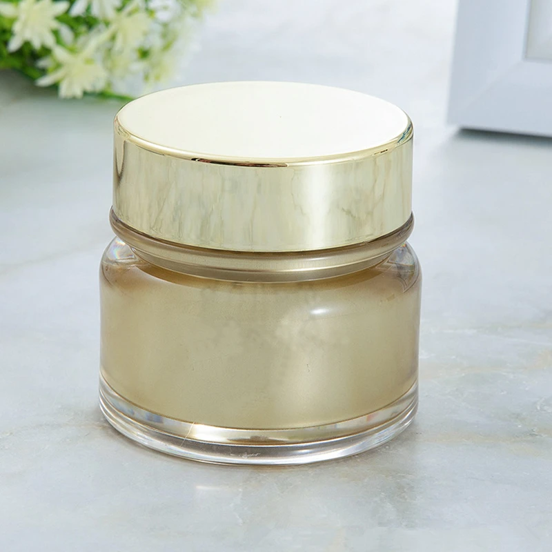 50Pcs 20g 30g White Acrylic Cosmetic Container Cream Jar Travel Lotion Box Makeup Pot