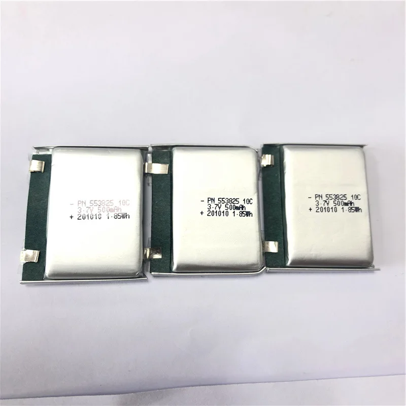 buy more will cheap 3A discharge 460mah 553825 553823-500mah high rate lithium battery polymer cell with protective plate toy