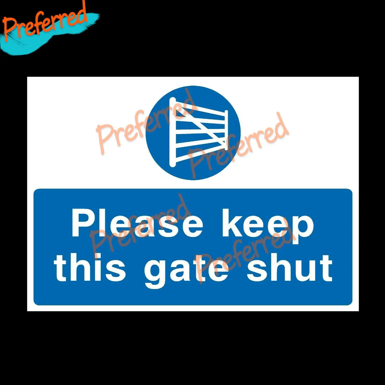 

Keep Locked Rigid Plastic Sign OR Car Sticker Decal Decor - All Sizes Availabl