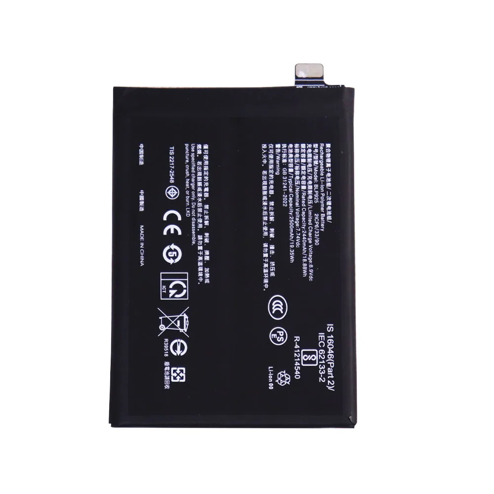 Original BLP925 Phone Battery 5000mAh For OnePlus Nord 3 CPH2493 / 1+ 10R Mobile Phone Battery Replacement+TOOLs