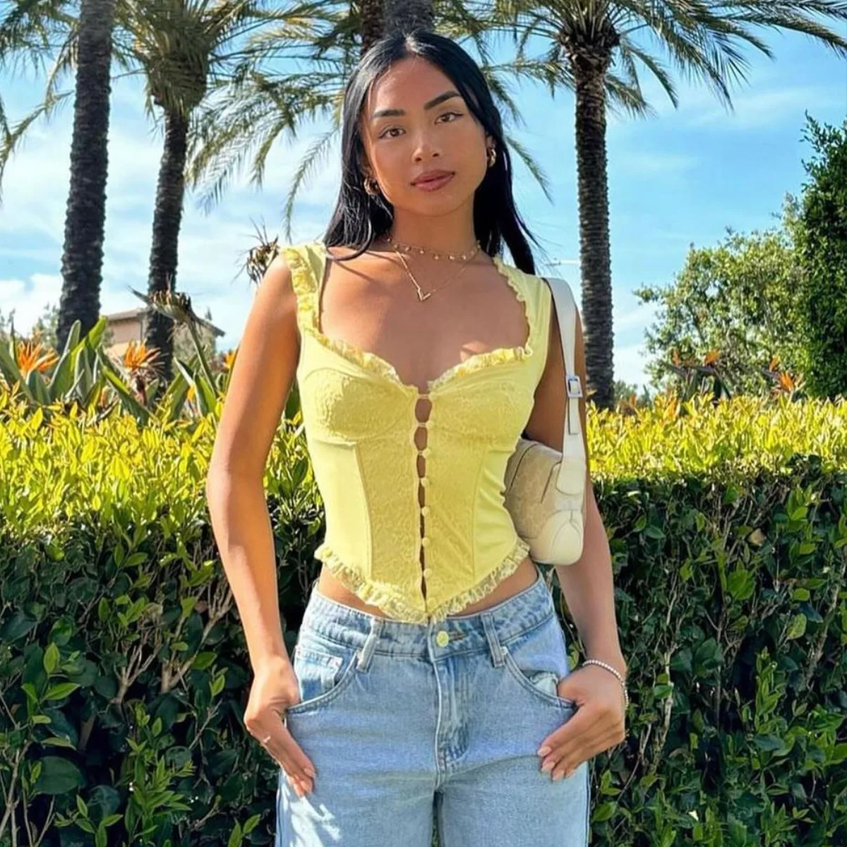 Рисунок 3 - Y2K кружевные топы без рукавов для женщин