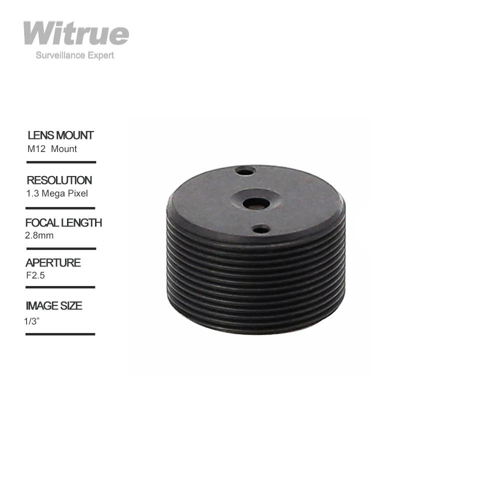 Witrue Mini Pinhole CCTV Lens 2.8mm 1.3 Megapixel 1/3