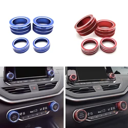 For Nissan Teana Altima 2019-2024 Car Air Conditioning Switch Knob Cover  Aluminum Alloy Ring Interior car Accessories