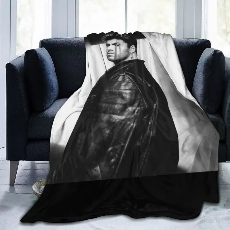 George Michael regalo ideale regalo di compleanno coperta fresca biancheria da letto in peluche sul divano esca in pelliccia sintetica per la casa