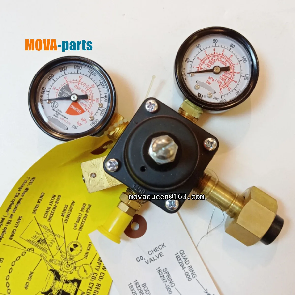 Reducing Valve CO2 Pressure Gauge Cylinder Pressure Gauge For CORNELIUS Cola Machine Replacement