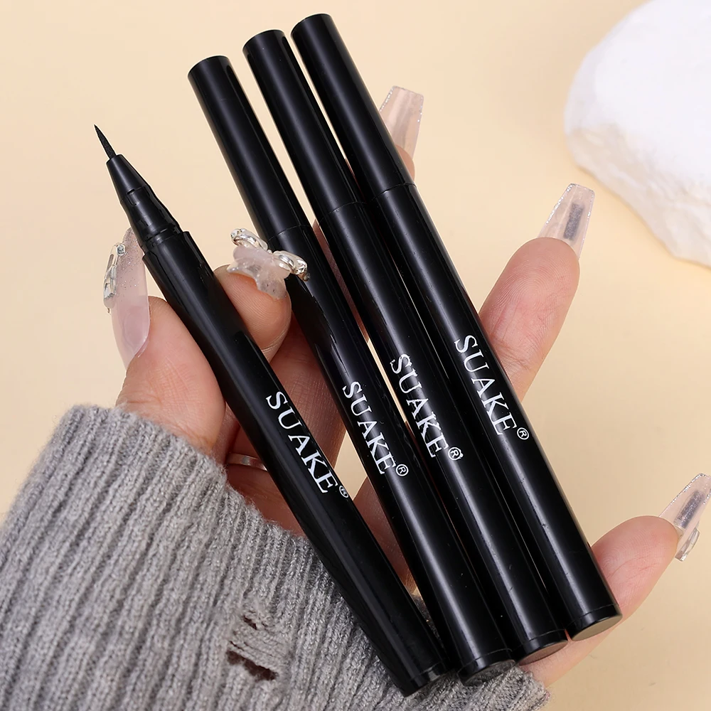 Mattschwarzer flüssiger Eyeliner, wasserfester Eyeliner-Stift, langlebiger Stift für die unteren Wimpern, schnell trocknend, kein Auslaufen, Kosmetik-Werkzeuge