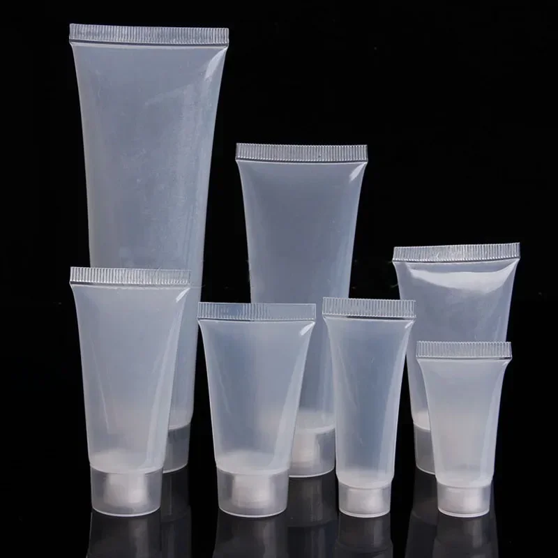 30pcs 20/30/50/100ml Portable Empty Smooth Cosmetic Tubes Cream Travel Lotion Cleanser Toothpaste Containers Travel Fill Bottles